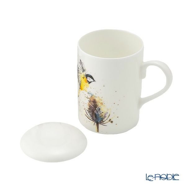 ロイカーカム バード ＆ ティーズル A ビーカー／マグカップ ルーシー 325ml 蓋＆こし器（茶こし）付き