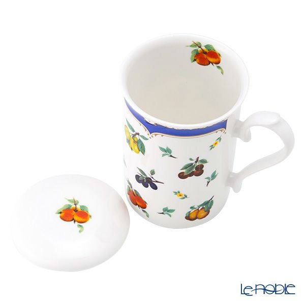 ロイカーカム ヘリテージフルーツ ビーカー／マグカップ 320ml 蓋＆こし器（茶こし）付き
