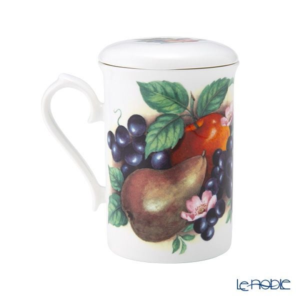 ロイカーカム オーチャードフルーツ ビーカー／マグカップ 320ml 蓋＆こし器（茶こし）付き