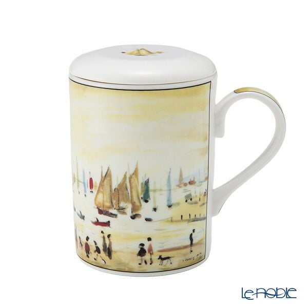 ロイカーカム ローリー／YACHTS ビーカー／マグカップ 325ml 蓋＆こし器（茶こし）付き