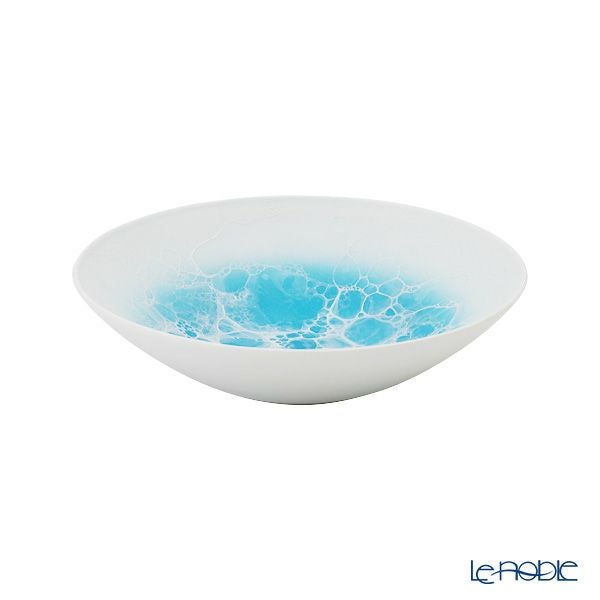 有田焼 やま平窯元 やまへい 泡 ブルー デザートボウル 13×3.5cm