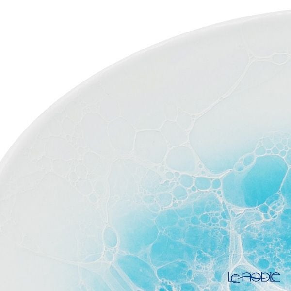 有田焼 やま平窯元 やまへい 泡 ブルー デザートボウル 13×3.5cm