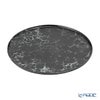 有田焼 やま平窯元 やまへい 泡 frame 黒釉志野泡 くろゆうしのあわ ラウンドプレート 26cm