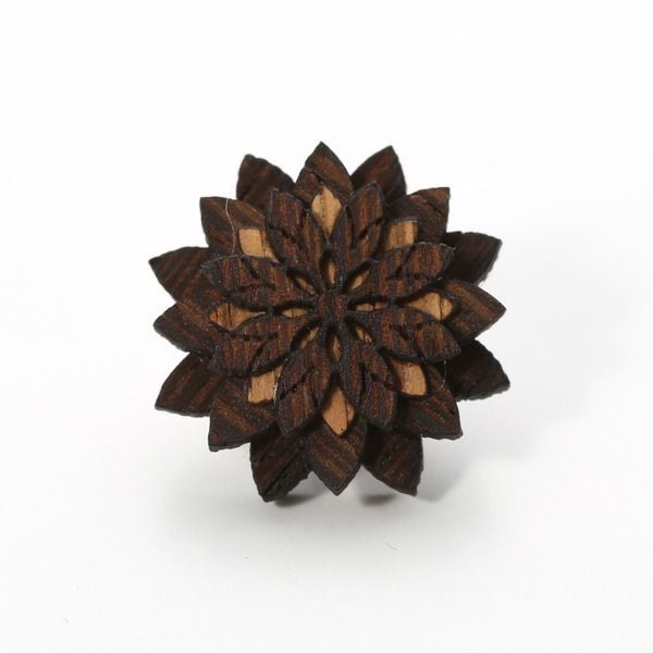 BeWooden LF4 ピンバッジ Deco Flower