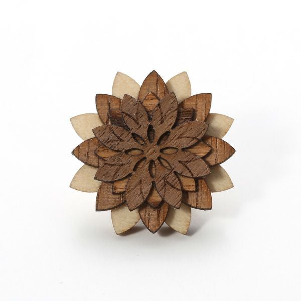 BeWooden LF7 ピンバッジ Illa Flower