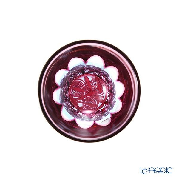 GLASS-LAB グラス・ラボ 江戸切子 砂切子 金魚 水面 ぐい呑み S-103-002