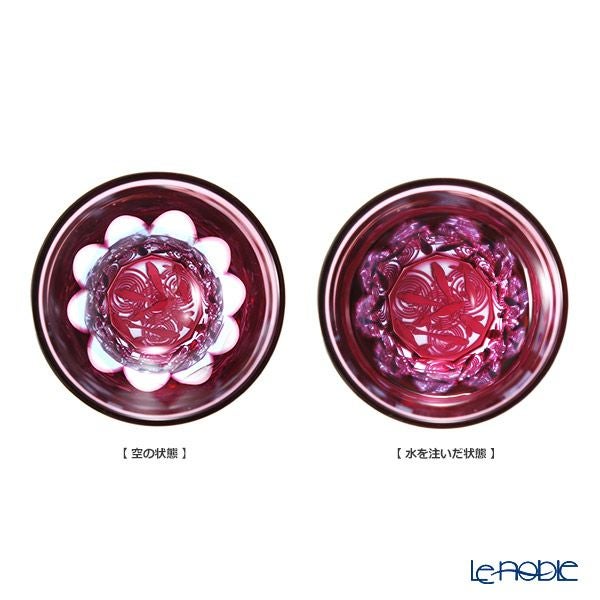 GLASS-LAB グラス・ラボ 江戸切子 砂切子 金魚 水面 ぐい呑み S-103-002