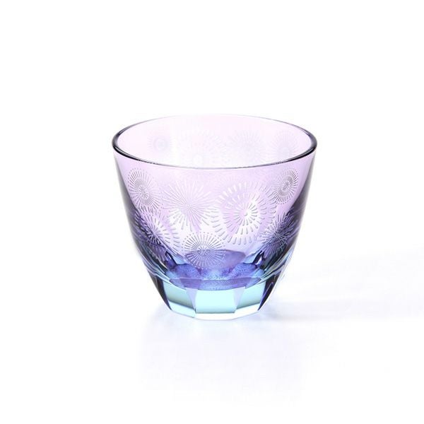 GLASS-LAB グラス・ラボ 江戸切子 砂切子 花火 水面 ぐい呑み S-103