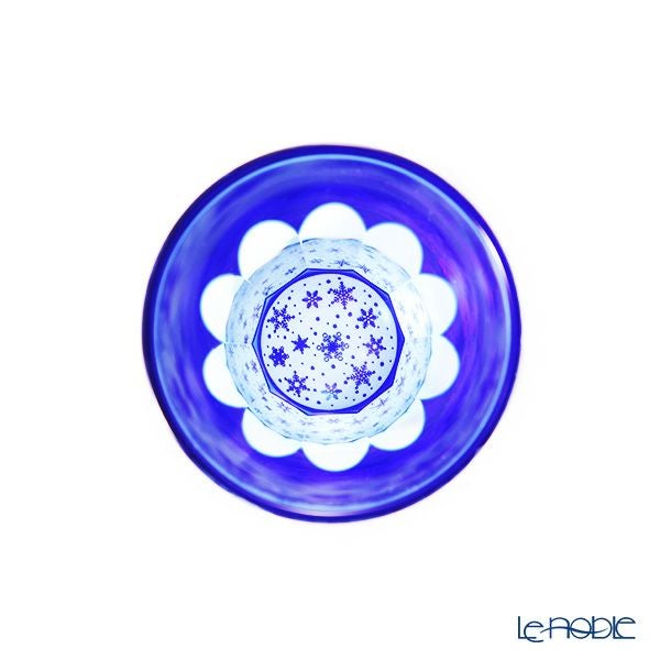 GLASS-LAB グラス・ラボ 江戸切子 砂切子 YUKI 瑠璃 ぐい呑み S-103-005