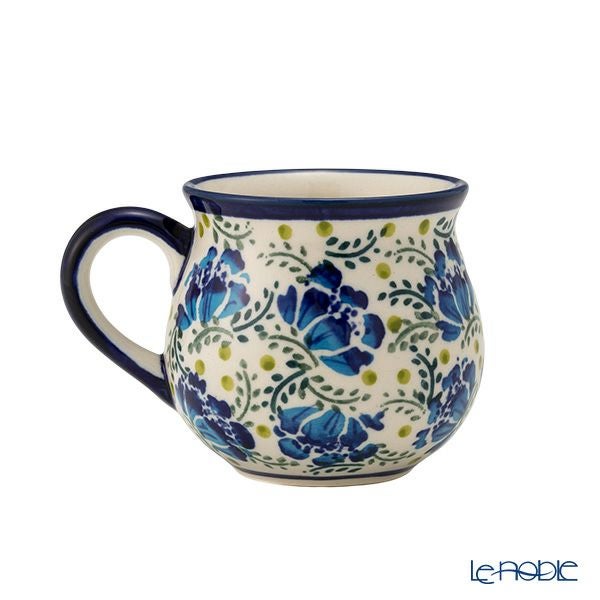 ポーリッシュポタリー（ポーランド陶器） ボレスワヴィエツ マグカップ 多花 220ml／8cm 1452／DU-228