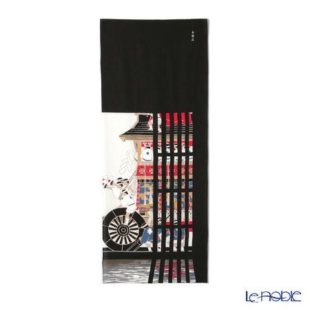 永楽屋 14代発表柄 町家祇園祭 手ぬぐい パープル／オフ