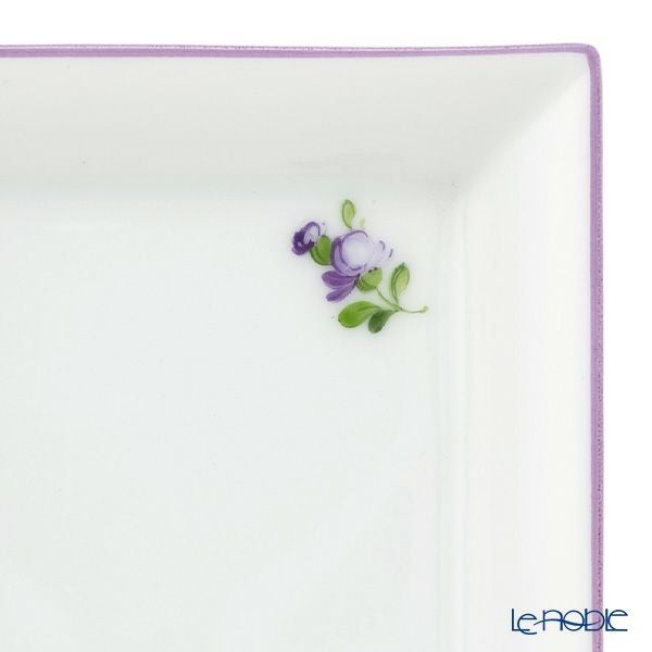 アウガルテン（AUGARTEN） プティットフルール（7096L） ライラック スクエアディッシュ 8×8cm（867）