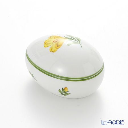 アウガルテン（AUGARTEN） ウィンナーフラワー（5089M） イエロークロッカス エッグシェイプボックス（606）