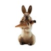 ロシア食器 インペリアル・ポーセリン フィギュリン 野ウサギと人参 8cm