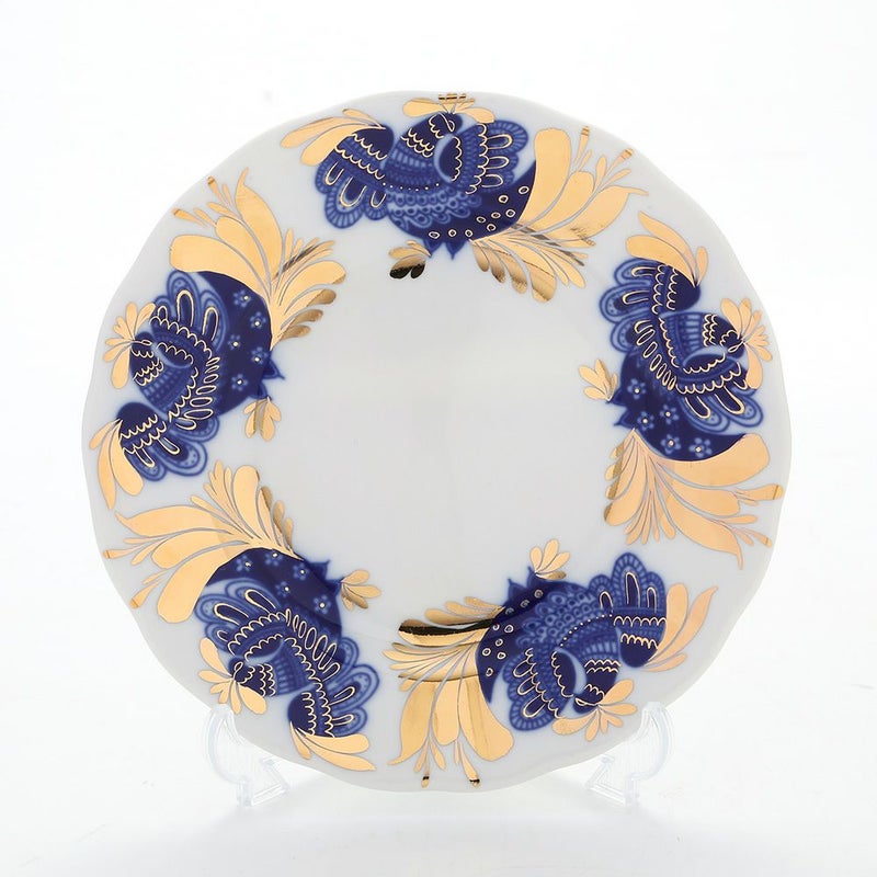 ロシア食器 インペリアル・ポーセリン ゴールデンガーデン プレート 18cm
