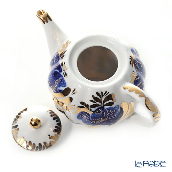 ロシア食器 インペリアル・ポーセリン ゴールデンガーデン ティーポット（チューリップ）600ml