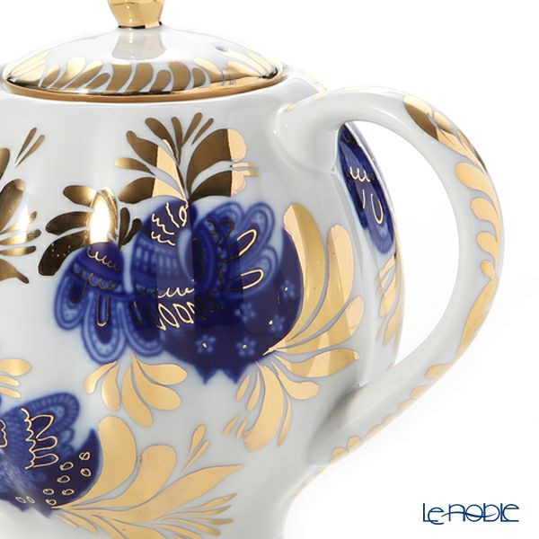 ロシア食器 インペリアル・ポーセリン ゴールデンガーデン ティーポット（チューリップ）600ml