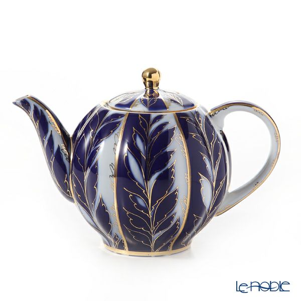 ロシア食器 インペリアル・ポーセリン ウインターイブニング ティーポット（チューリップ）