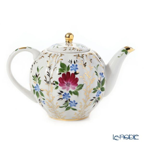 ロシア食器 インペリアル・ポーセリン ゴールデングラス ティーポット（チューリップ）