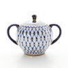 ロシア食器 インペリアル・ポーセリン コバルトネット シュガーポット 300ml