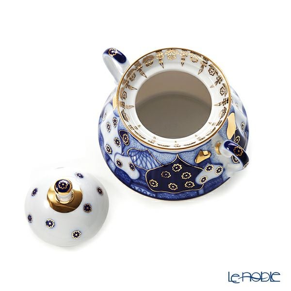 ロシア食器 インペリアル・ポーセリン ロシアンドームズ シュガーポット 440ml （ラジアル）