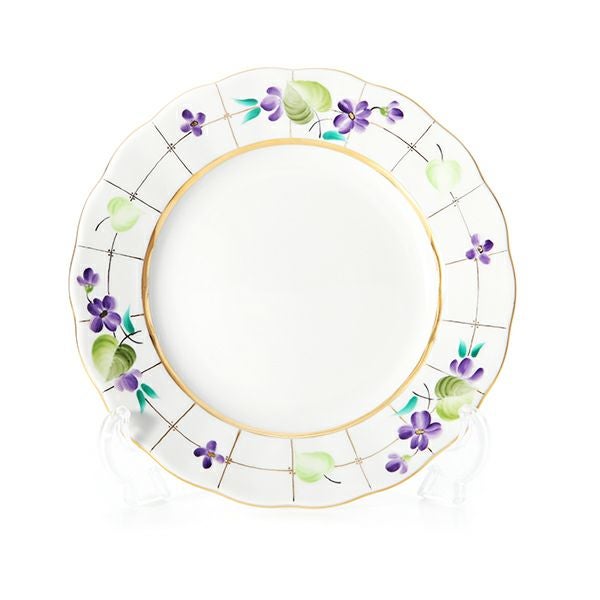 ロシア食器 インペリアル・ポーセリン バイオレットフォレスト プレート 18cm