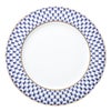 ロシア食器 インペリアル・ポーセリン コバルトネット プレート 32cm