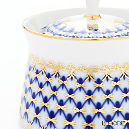 ロシア食器 インペリアル・ポーセリン コバルトネット ボックス（ユース） 200ml
