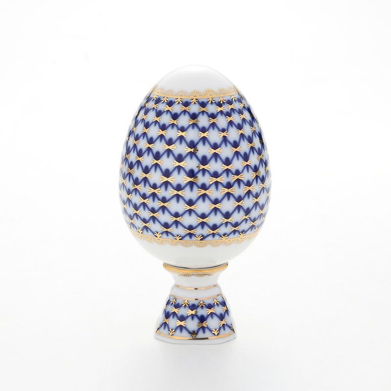 ロシア食器 インペリアル・ポーセリン コバルトネット イースターエッグ