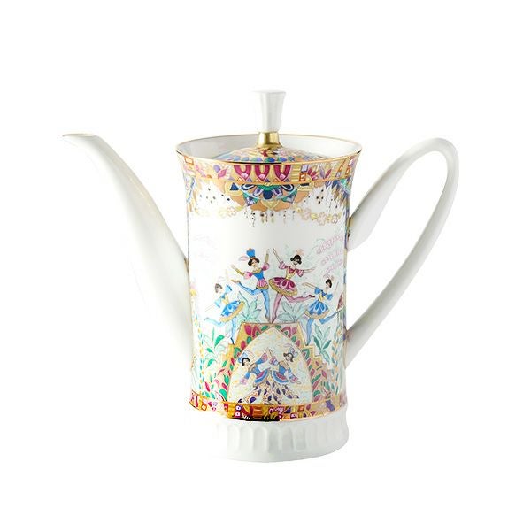 ロシア食器 インペリアル・ポーセリン ロシアンバレエ コーヒーポット 500ml
