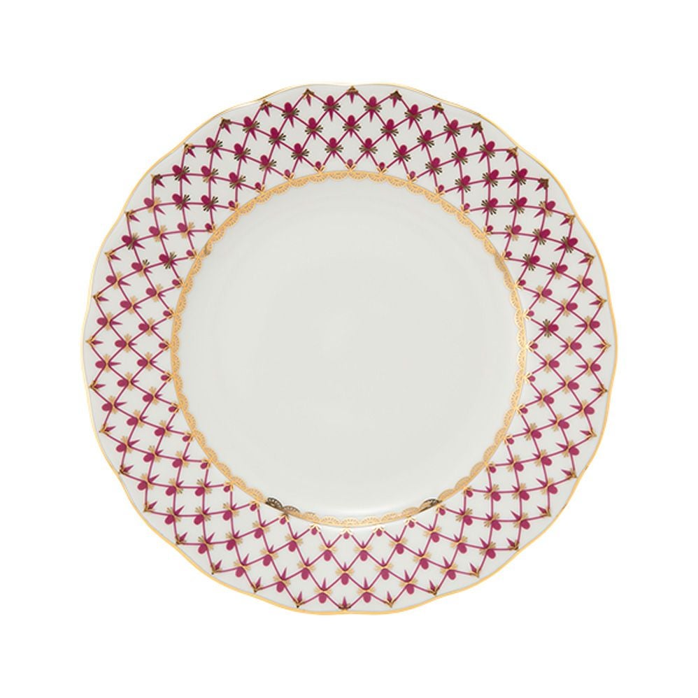 ロシア食器 インペリアル・ポーセリン ブルース（ピンクネット） プレート 18cm