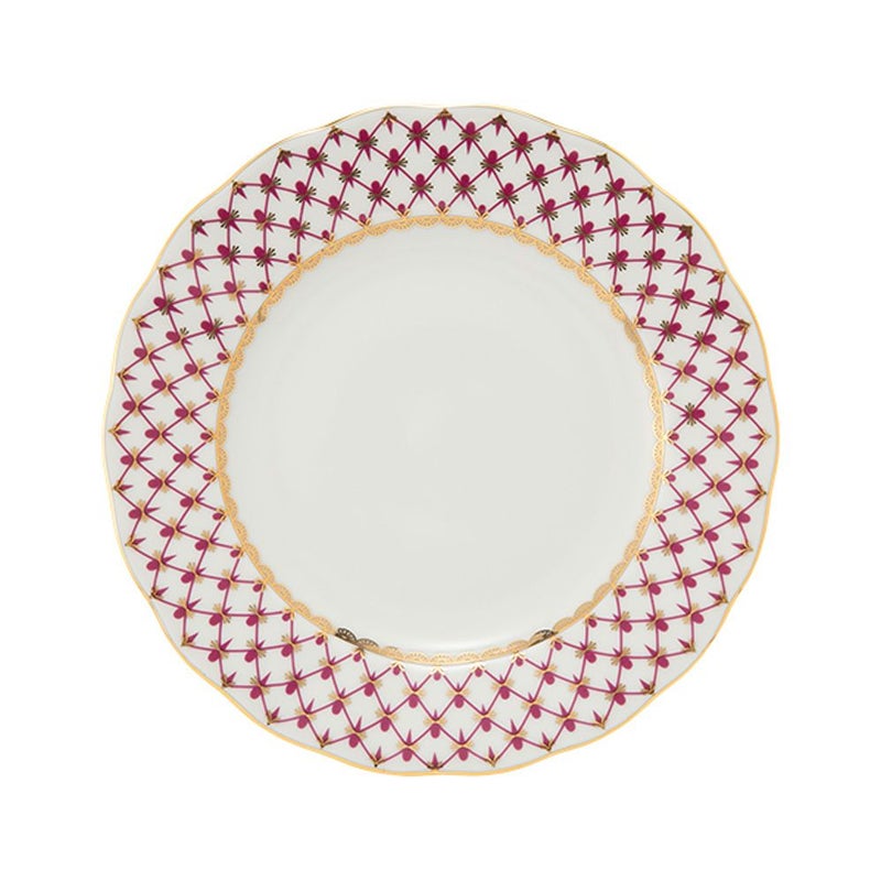 ロシア食器 インペリアル・ポーセリン ブルース（ピンクネット） プレート 18cm