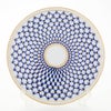 ロシア食器 インペリアル・ポーセリン コバルトネット ケーキプレート 30cm