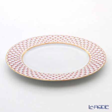 ロシア食器 インペリアル・ポーセリン ブルース（ピンクネット） プレート 27cm
