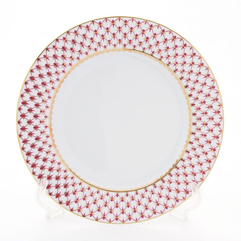 ロシア食器 インペリアル・ポーセリン ブルース（ピンクネット） プレート 27cm