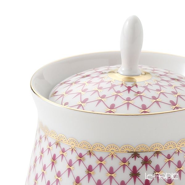 ロシア食器 インペリアル・ポーセリン ブルース（ピンクネット） シュガーポット 200ml ユースシェイプ