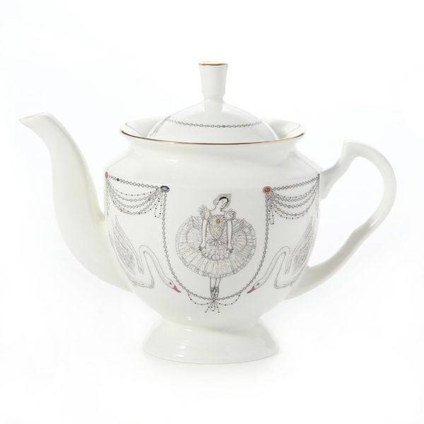 ロシア食器 インペリアル・ポーセリン バレエコレクション ティーポット 白鳥の湖 800ml
