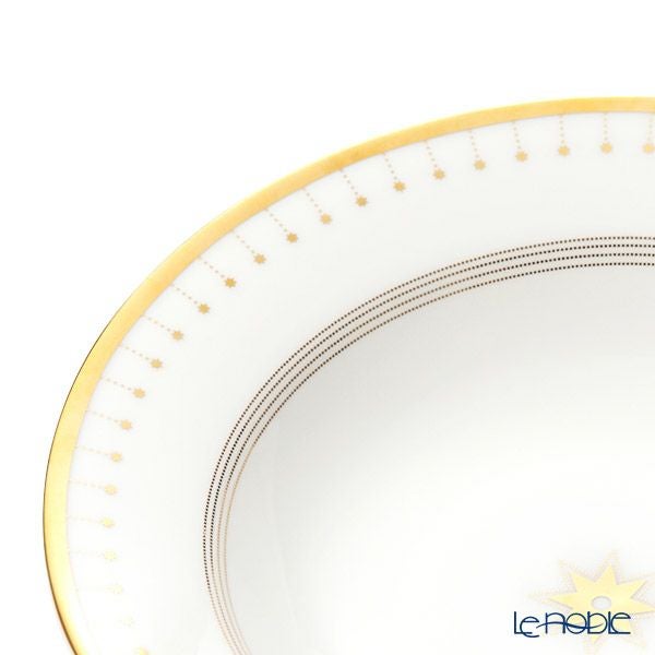 ロシア食器 インペリアル・ポーセリン スカーレット（アズール） スーププレート 23cm ゴールド
