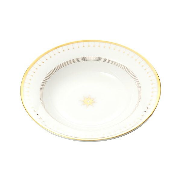 ロシア食器 インペリアル・ポーセリン スカーレット（アズール） スーププレート 23cm ゴールド