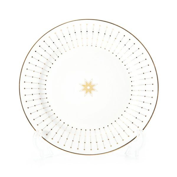 ロシア食器 インペリアル・ポーセリン スカーレット（アズール） プレート 20cm ゴールド