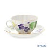 ロシア食器 インペリアル・ポーセリン バイオレットフォレスト ティーカップ＆ソーサー 250ml
