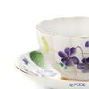 ロシア食器 インペリアル・ポーセリン バイオレットフォレスト ティーカップ＆ソーサー 250ml