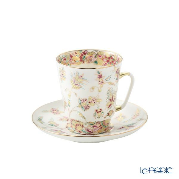 ロシア食器 インペリアル・ポーセリン ゴールデントウィッグ ティーカップ＆ソーサー（メイ） 165ml