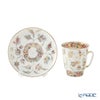 ロシア食器 インペリアル・ポーセリン ゴールデントウィッグ ティーカップ＆ソーサー（メイ） 165ml
