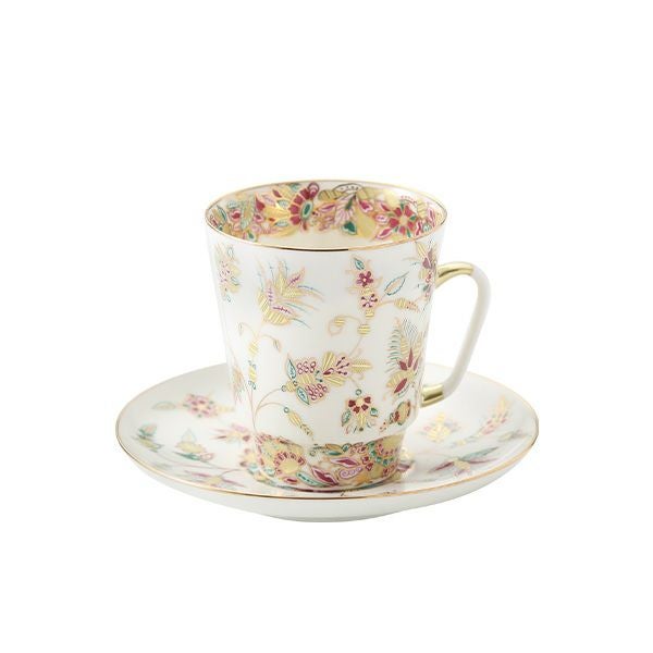 ロシア食器 インペリアル・ポーセリン ゴールデントウィッグ ティーカップ＆ソーサー（メイ） 165ml