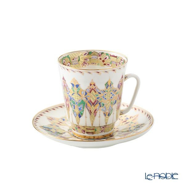 ロシア食器 インペリアル・ポーセリン アラベスク ティーカップ＆ソーサー（メイ） 165ml