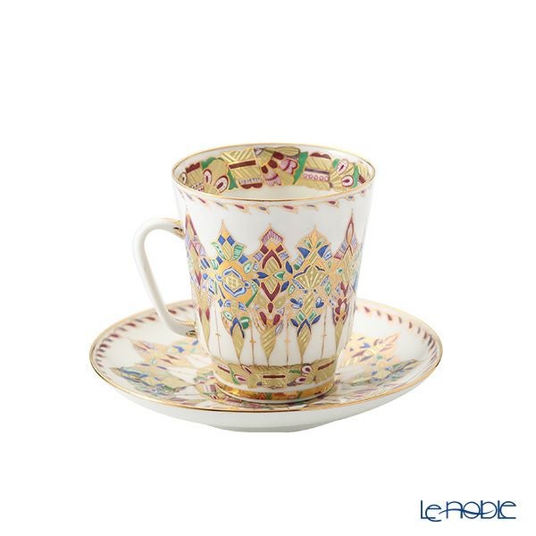 ロシア食器 インペリアル・ポーセリン アラベスク ティーカップ＆ソーサー（メイ） 165ml
