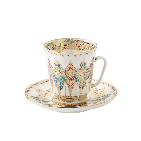ロシア食器 インペリアル・ポーセリン アラベスク ティーカップ＆ソーサー（メイ） 165ml