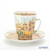 ロシア食器 インペリアル・ポーセリン ゴールデンスプリング ティーカップ＆ソーサー（メイ） 165ml