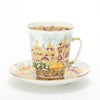 ロシア食器 インペリアル・ポーセリン ゴールデンスプリング ティーカップ＆ソーサー（メイ） 165ml